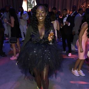 LED Light up High-Low TUTU: Black